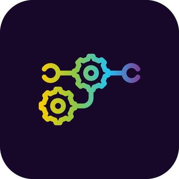 Workflow Process Creative Icon Design vector