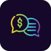 Business Dialog Creative Icon Design vector