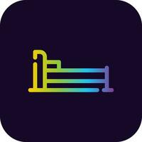 Bed Creative Icon Design vector