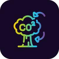 CO2 Creative Icon Design vector