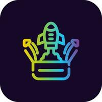 Think Out Of The Box Creative Icon Design vector