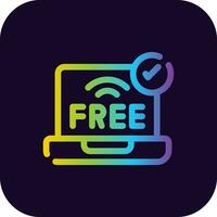 Free Wifi Creative Icon Design vector