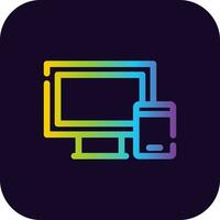 Responsive Web Design Creative Icon Design vector