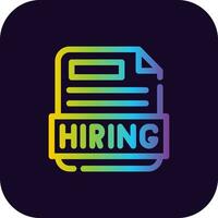 Hiring Creative Icon Design vector