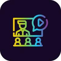 Seminar Creative Icon Design vector