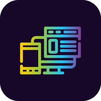 sensible sitio web creativo icono diseño vector