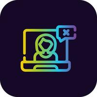 Wrong User Creative Icon Design vector