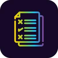 Exam Creative Icon Design vector