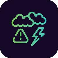 Weather Alert Creative Icon Design vector