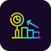 Predictive Analytics Creative Icon Design vector