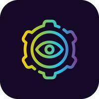 Eye Setting Creative Icon Design vector