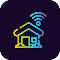 Smart Home Creative Icon Design vector