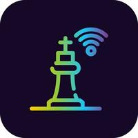 Smart Chess Creative Icon Design vector