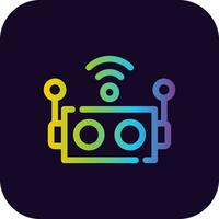 Smart Robotic Creative Icon Design vector