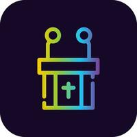 Pulpit Creative Icon Design vector