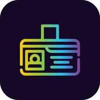 Identification Card Creative Icon Design vector