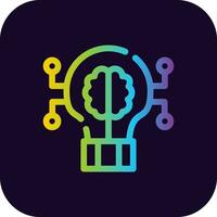 Deep Learning Creative Icon Design vector