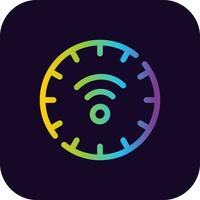 Smart Clock Creative Icon Design vector