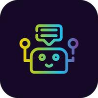 Chatbot Creative Icon Design vector