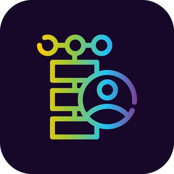 Client Database Creative Icon Design vector