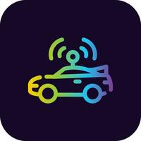 Autonomous Vehicle Creative Icon Design vector