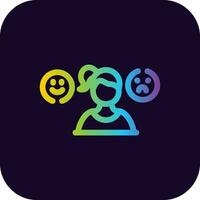 Bipolar Creative Icon Design vector