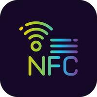 NFC Creative Icon Design vector