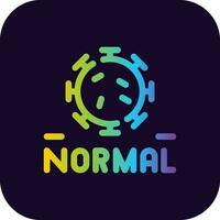 New Normal Creative Icon Design vector