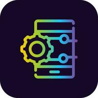 Project Management App Creative Icon Design vector