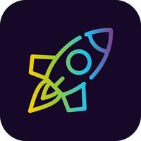 Rocket Creative Icon Design vector