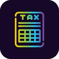 Tax Benefits Creative Icon Design vector