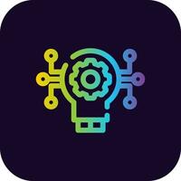 Technology Disruption Creative Icon Design vector