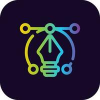 Gradient design Icon vector