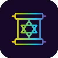 Scroll torah Creative Icon Design vector