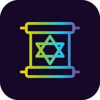 Scroll torah Creative Icon Design vector