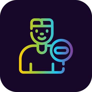 Eliminar usuario creativo icono diseño vector