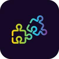 Puzzle Piece Creative Icon Design vector