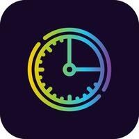 Time Quarter Creative Icon Design vector