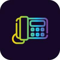 Phone Office Creative Icon Design vector