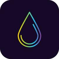 Water Drop Creative Icon Design vector