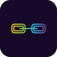 Link Creative Icon Design vector