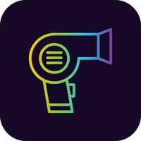 Hair Dryer Creative Icon Design vector