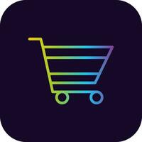 Shopping Cart Creative Icon Design vector