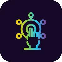 Interactivity Creative Icon Design vector