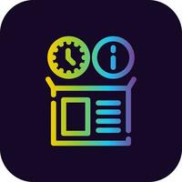 Real Time Inventory Info Creative Icon Design vector