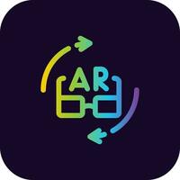 Ar Glasses Creative Icon Design vector