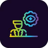 Automatic Eye Examination Creative Icon Design vector