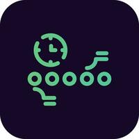 Circle Accent Timeline Creative Icon Design vector