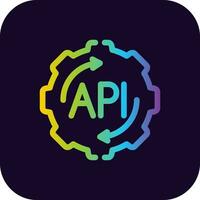 API Creative Icon Design vector