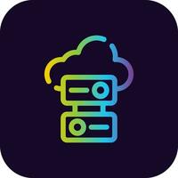 Cloud Storage Creative Icon Design vector